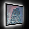 Steel Building Illuminated Prints