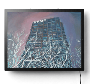 Image of Steel Building Illuminated Prints