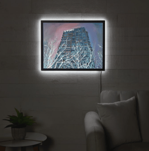 Image of Steel Building Illuminated Prints