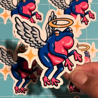 Image 1 of Angel Froggie Vinyl Stickers