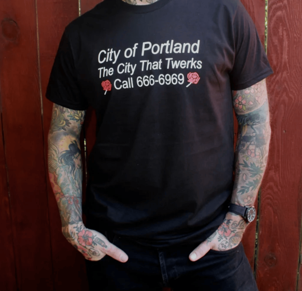 Image of Black "City That Twerks" Men's shirt