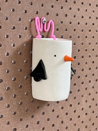 Image of Little Penguin 1 – hanging ceramic wall vessel