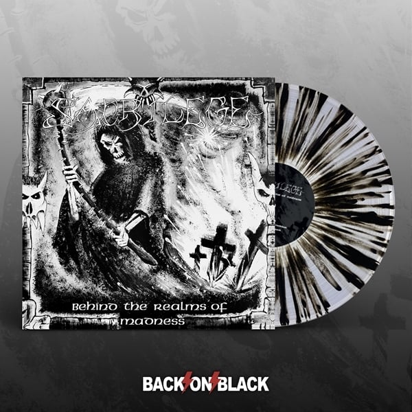Image of SACRILEGE - "BEHIND THE REALMS OF MADNESS" 2xLp (CLEAR/ BLACK SPLATTER)