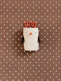 Image of Little Penguin 2 – hanging ceramic wall vessel