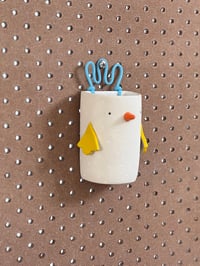 Image of Little Chicken – hanging ceramic wall vessel