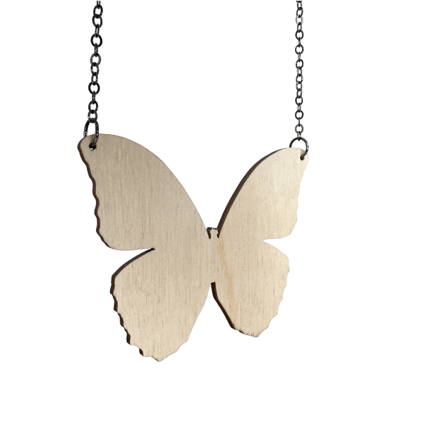 Image of Blue Morpho Butterfly Necklace