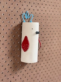 Image of Tall Starling – hanging ceramic wall vessel