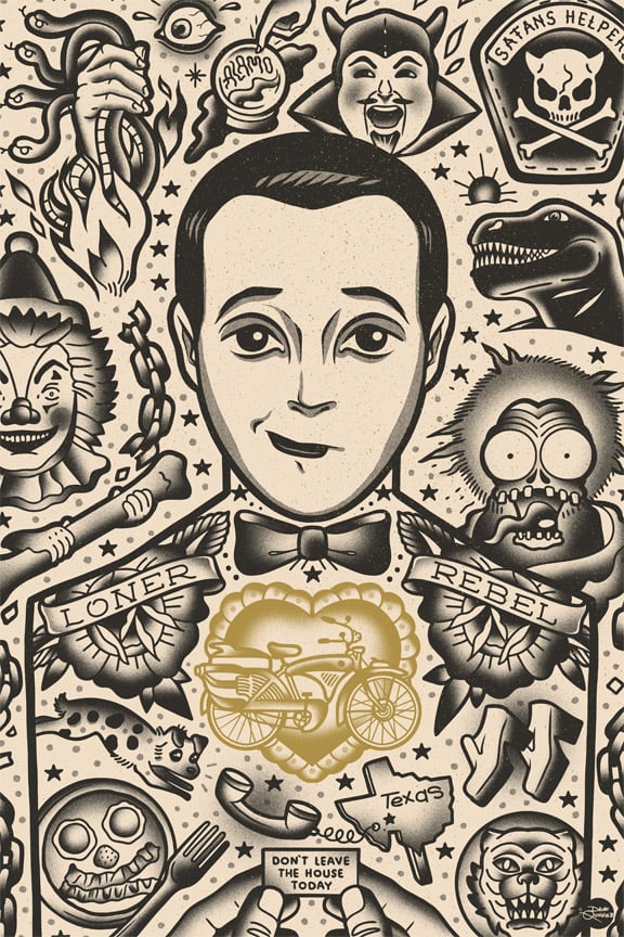 Image of PeeWee - Icon Print - Gold Heart Variant