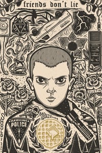 Eleven - Icon Print - Gold Heart Variant