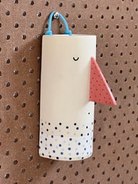 Image of Long Face 1 – hanging ceramic wall vessel