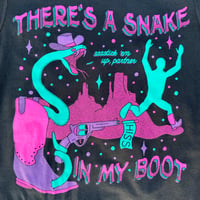 Image 2 of Snake Boot Black Tee