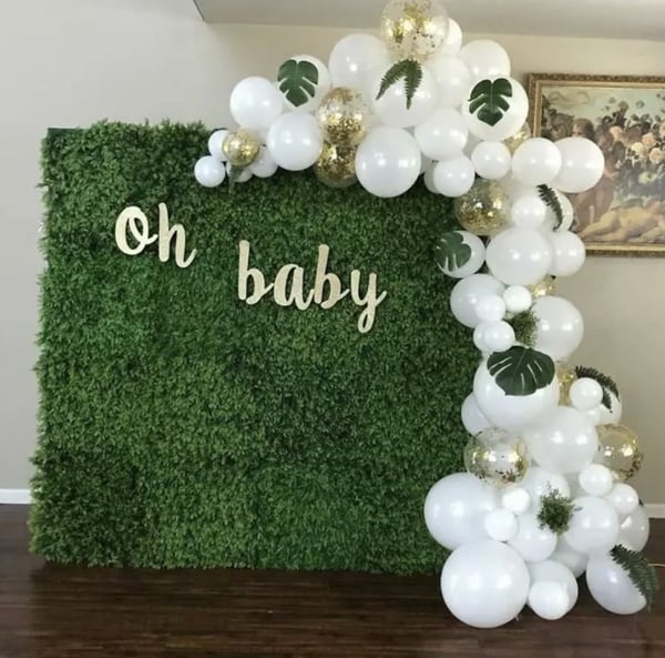 Image of Boxwood Greenery Backdrop (RENTAL)