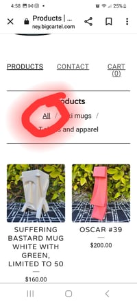 Image 3 of Click "PRODUCTS" and then "ALL"