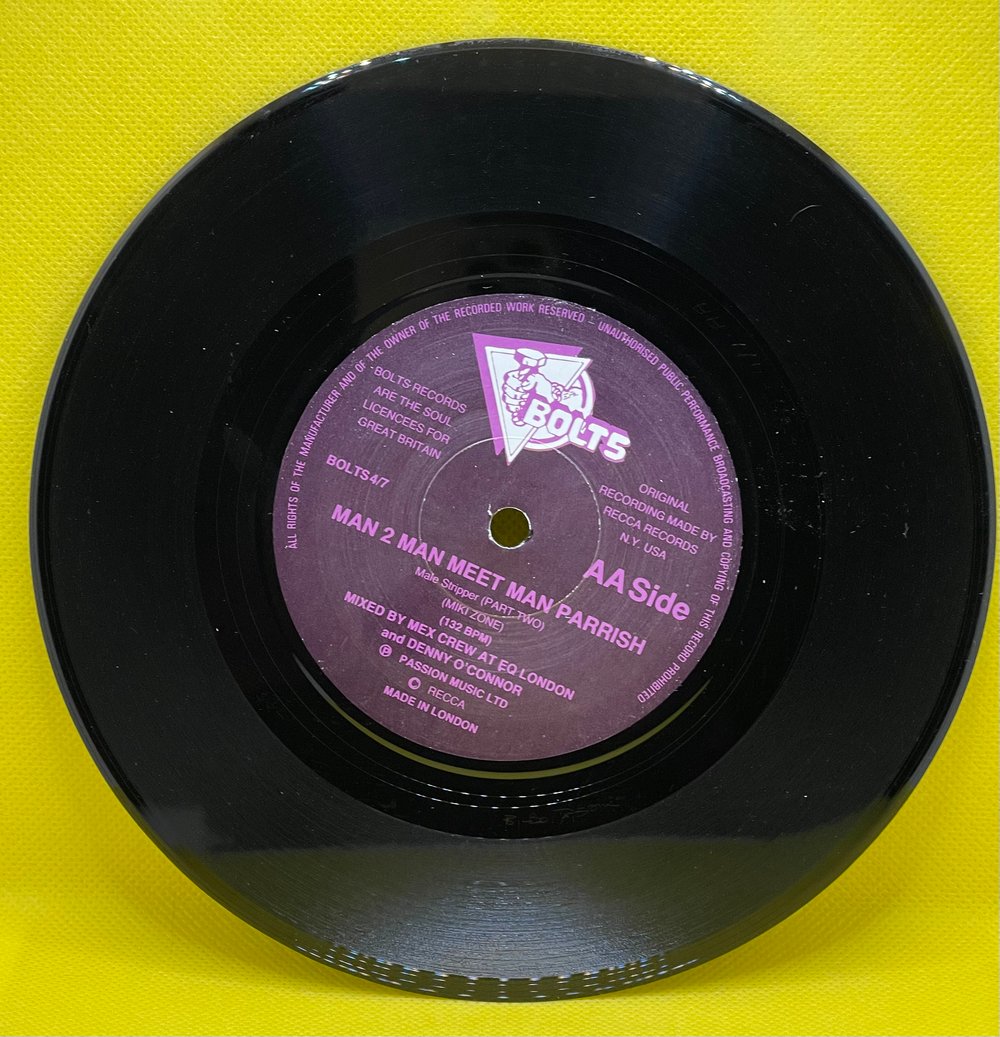 Man 2 Man Meets Man Parrish – Male Stripper 7” 45rpm 1986