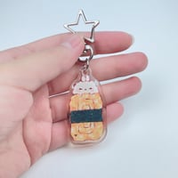 Image 3 of sushi glitter keychain (B graded with discount price)