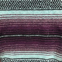 Image 2 of Black Baja Blanket - Purples