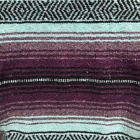 Image 2 of Black Baja Blanket - Purples