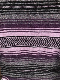 Image 3 of Black Baja Blanket - Purples