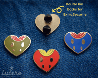 Image 2 of Heart of Steel Enamel Pins