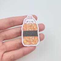 Image 4 of Sushi sticker with specialty gold foil reflection 