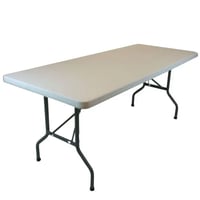 White Plastic Folding Table