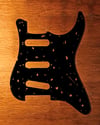 Sparkled - Stratocaster Pickguard - Copper on Black