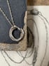 "Language in Metal - #1" recycled silver necklace Image 3