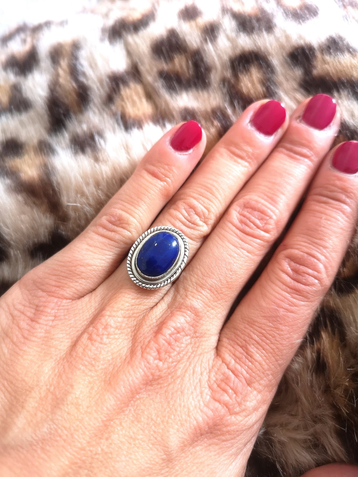 Bague lapis lazuli online or