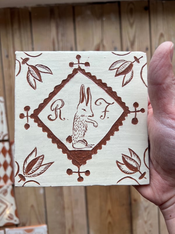 Image of Rabbit for R.F. (Tile)