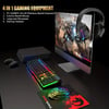 Gaming Power Combo: Rainbow LED Keyboard, Headset, Mice, and Pad