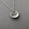 Small sterling Silver Eastern Tiger Swallowtail Necklace