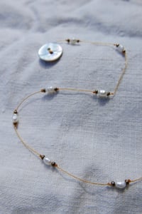 Image 1 of Oval Pearl Puravida Necklace