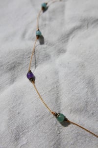 Image 1 of Amethyst Turquoise Puravida Necklace