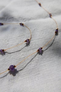 Image 1 of Amethyst Round Puravida Necklace