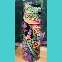 Image of Stained Glass Frog 20oz Stainless Steel Tumbler