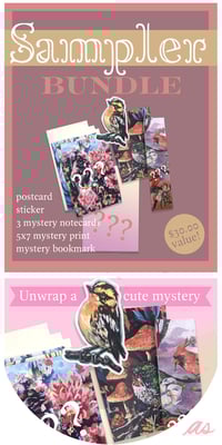 Image 2 of Sampler bundle! Mystery pack prints and cards