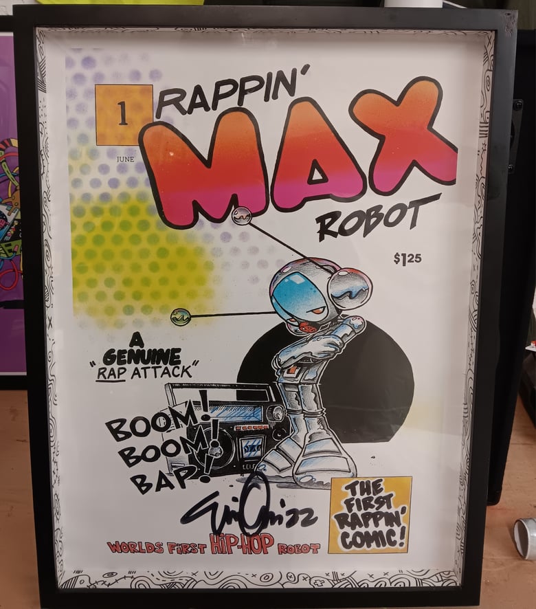 Image of Rappin Max Robot Signed Poster