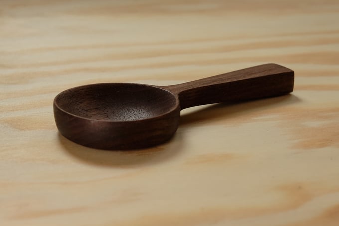 Image of Shallow Walnut Coffee Scoop - SC002