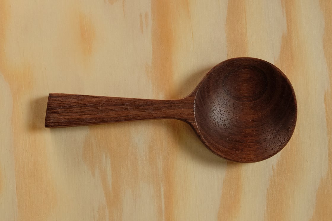 Image of Shallow Walnut Coffee Scoop - SC002