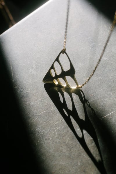 Image of Vertebrado necklace 18k Gold