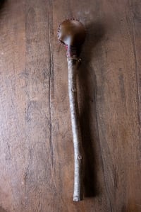 Image 1 of Extra Long Handled Rawhide Rattle