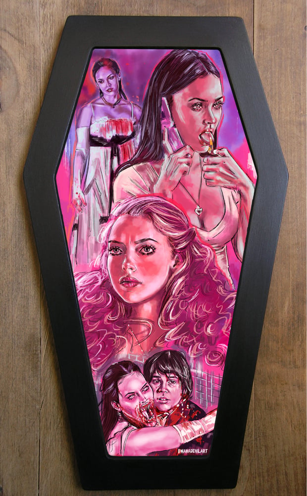 Image of Jennifer's Body Coffin Framed Art ONLY 10 AVAILABLE! WORDWIDE SHIPPING!