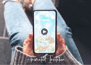 Image of Customizable Video E-Invitation Kawaii Dog