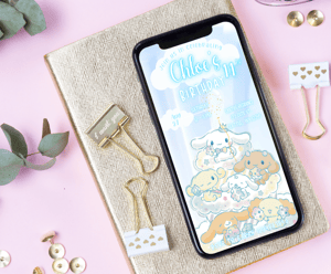 Image of Customizable Video E-Invitation Kawaii Dog