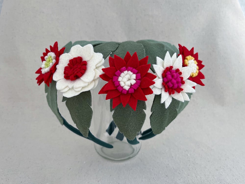 Image of Felted Flower Headband II