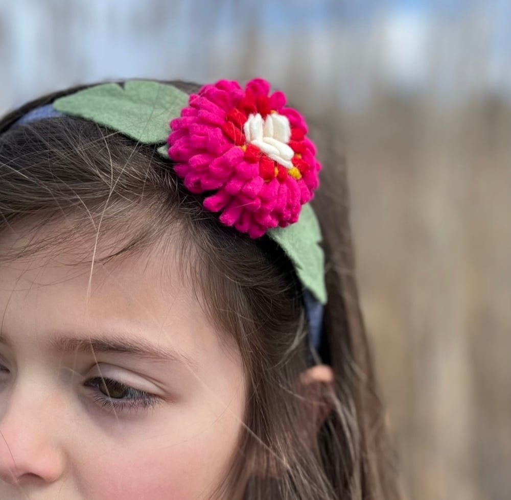 Image of Felted Flower Headband II