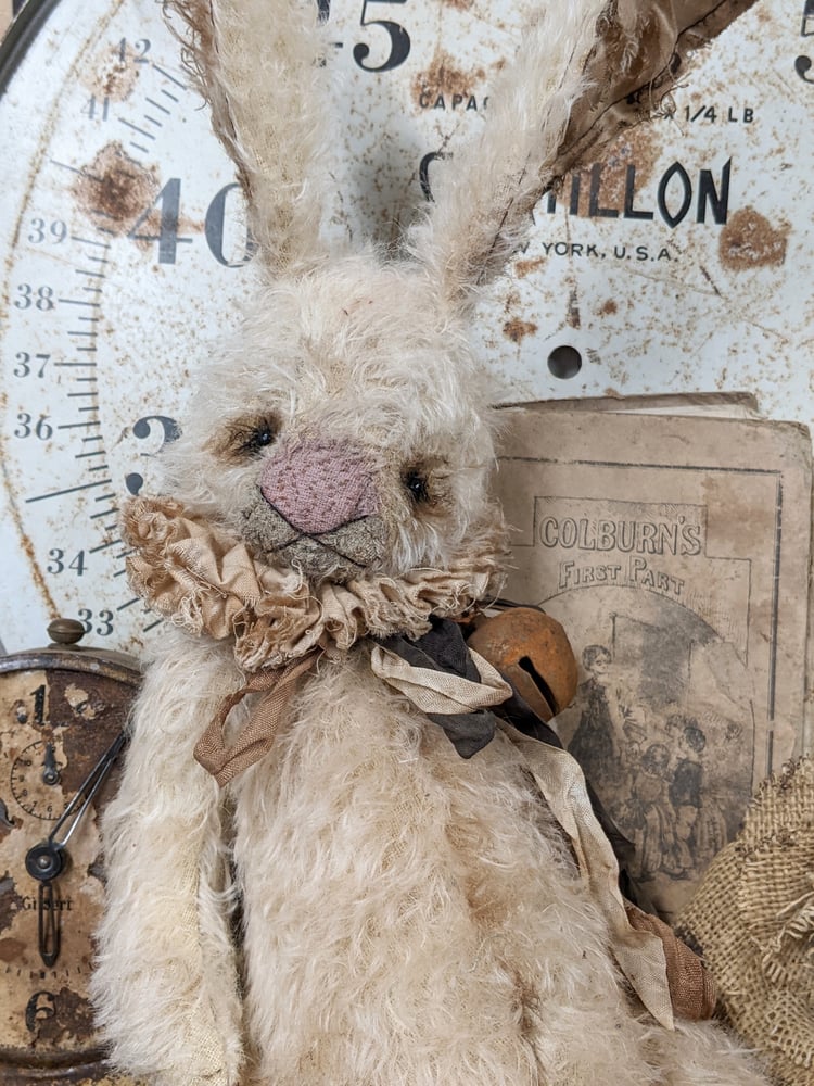 Image of Jumbo - 19" - Vintage style CREAM MOHAIR Rabbit / HARE  -Whendi's Bears...