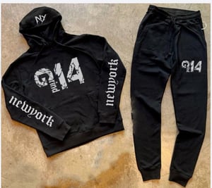 Image of EXCLUSIVE GRIND ONE FOUR BLACK SWEATSUIT