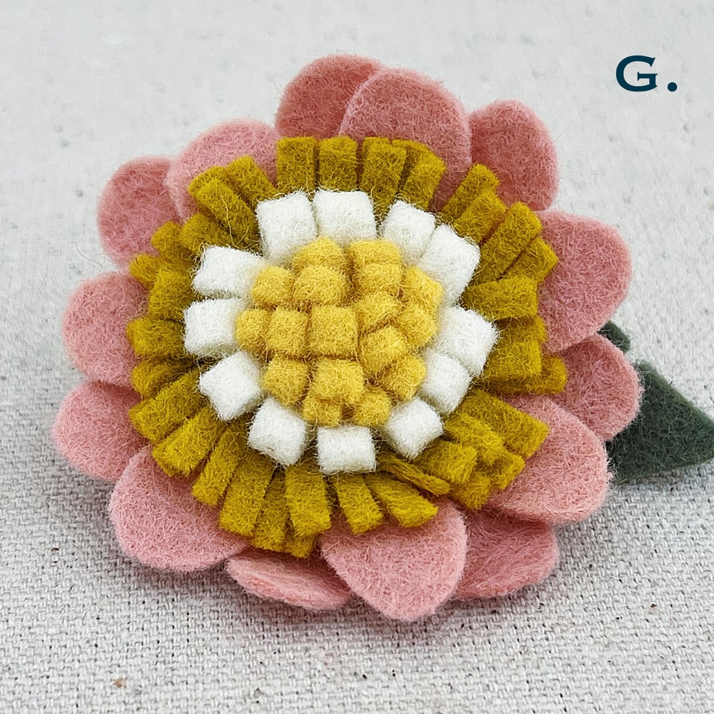 Image of Felted Flower Clips II (Individual)