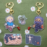 Image 2 of Pirate's Life Magnetic Heart Keychain Set